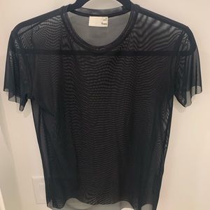 Aritzia Wilfred Free mesh t-shirt
